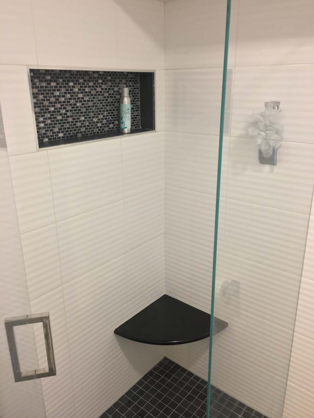 Modern bathroom remodel- Wilton, CT